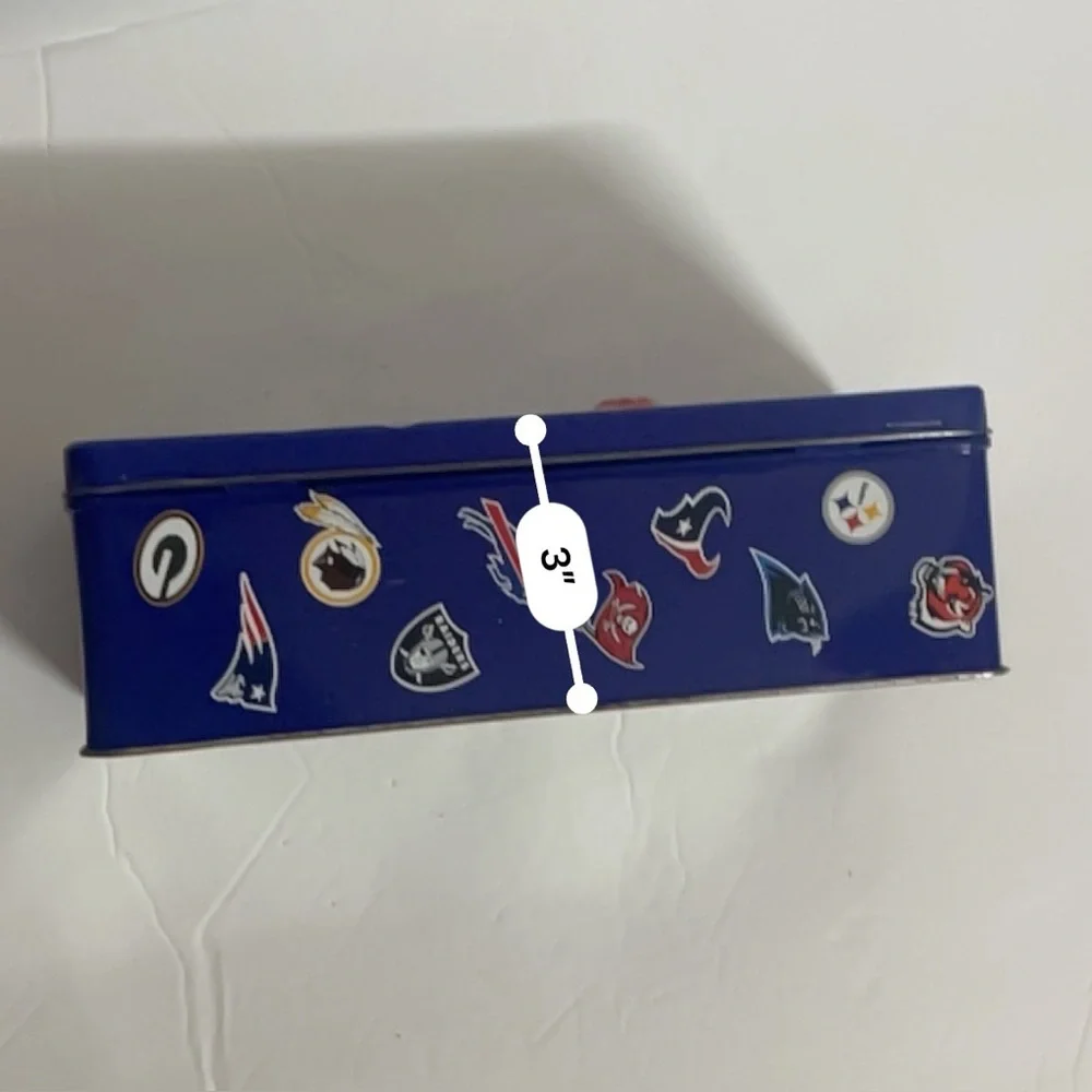 Snickers Blue NFL Tin Locker Box
